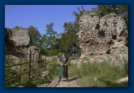 Dirk von Hammerstein in der Burg Smolen (Route der Adlernester bei Krakau)